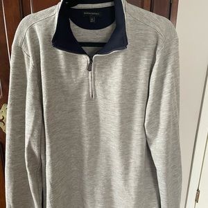 Men’s XL Banana Republic quarter zip gray shirt